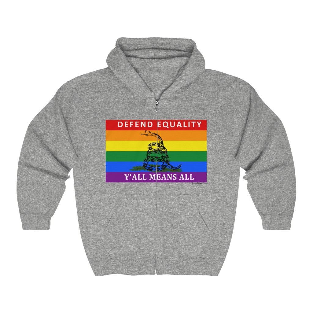Defend Equality X Gadsden Flag (Special Reddit Request!) Zip-Up