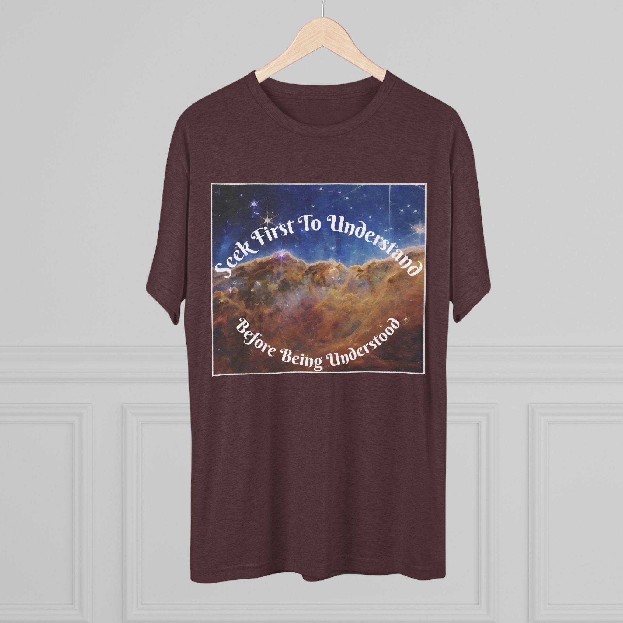 Seek First To Understand Galaxy Tee — Minecraft End Poem