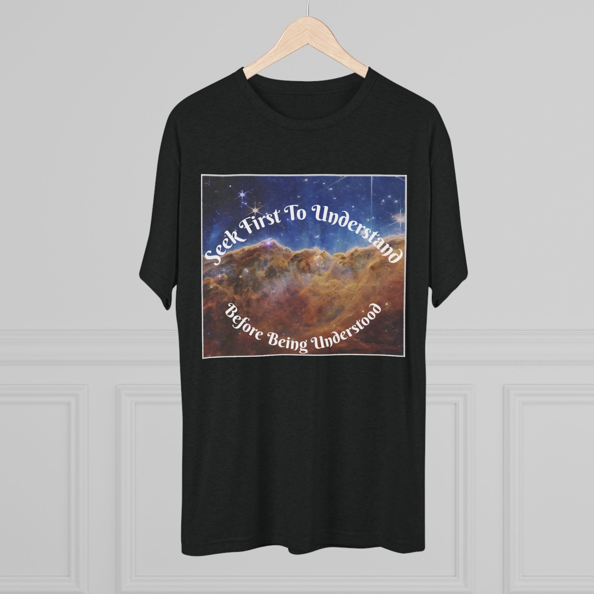 Seek First To Understand Galaxy Tee — Minecraft End Poem