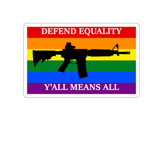 4.5" x 2.5" Defend Equality AR Slaps.