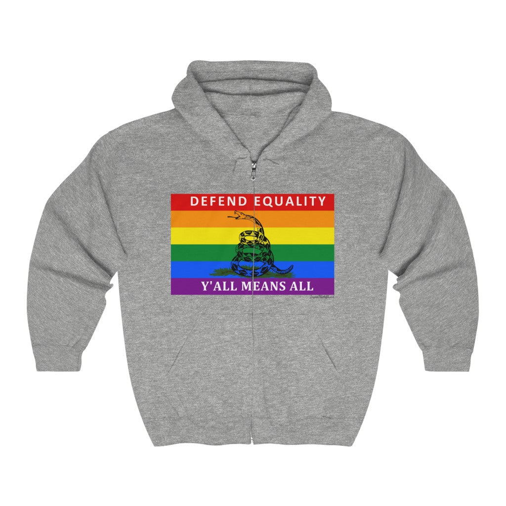 Defend Equality X Gadsden Flag (Special Reddit Request!) Zip-Up