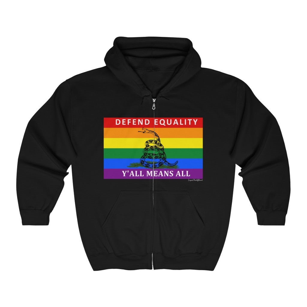 Defend Equality X Gadsden Flag (Special Reddit Request!) Zip-Up